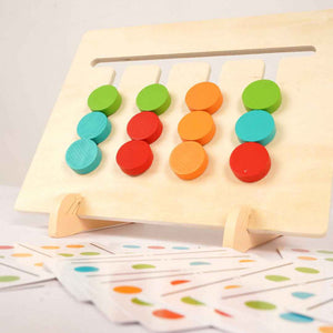 Wooden Four Color Puzzle Game ( 2 in 1 )