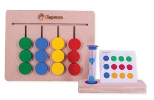 Wooden Four Color Puzzle Game ( 2 in 1 )