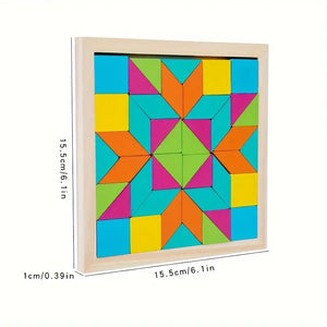 Wooden Creative Pattern Blocks (Small)