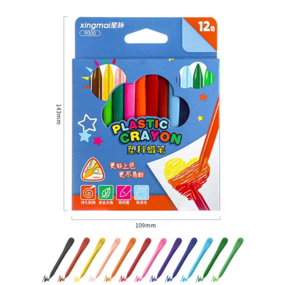 Plastic Crayons – set of 12