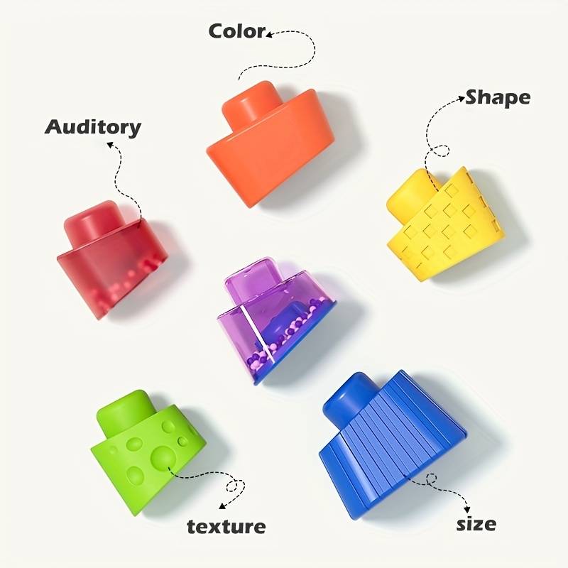 Rainbow Stacking Building Blocks