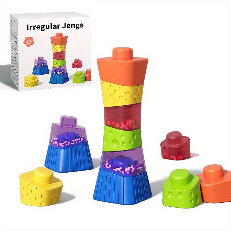 Rainbow Stacking Building Blocks