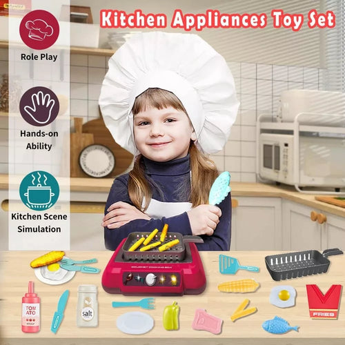 DIY Magic Food Cooking Set – Color-Changing, Bubble-Grill Fun!