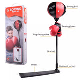 Kids Boxing Stand  + Gloves and Pump (Height-Adjustable)