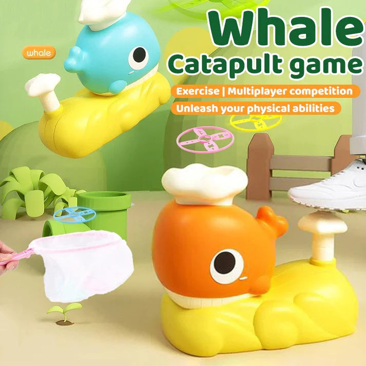 Whale Catching Game Flying Disc Launcher