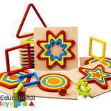 Wooden 3D Geometric Shape Puzzle (Any One)