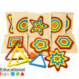 Wooden 3D Geometric Shape Puzzle (Any One)