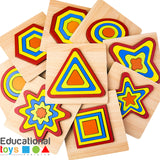 Wooden 3D Geometric Shape Puzzle (Any One)