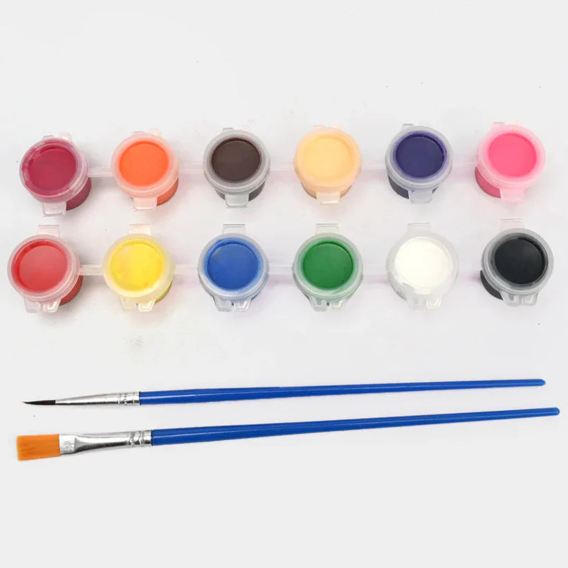 5Pcs Dinosaur Painting Set With 12 Color
